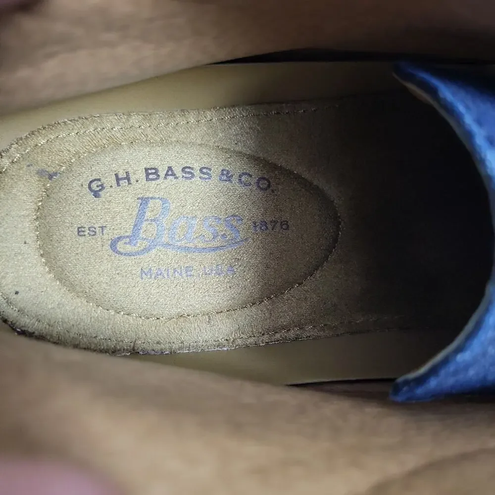 G.H. Bass & Co. Mens Radley Blue Round Toe Lace Up Ankle Chukka Boots Size 9.5 M